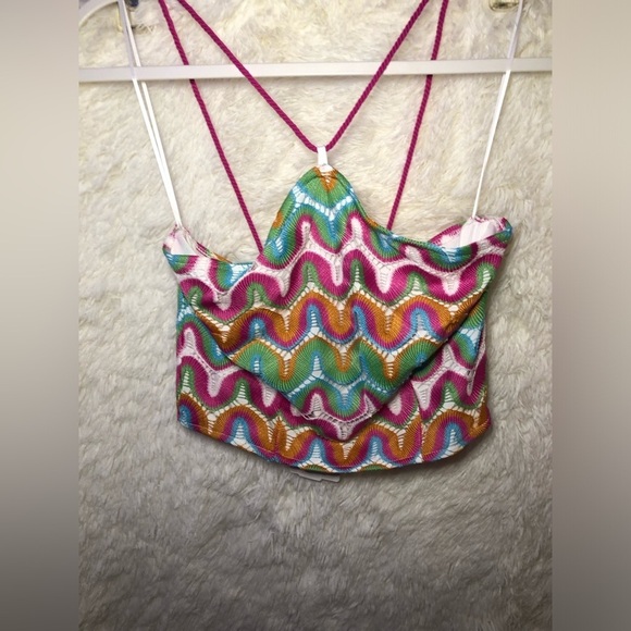 Gianni Bini Multicolor Patterned Top NWT Small - Picture 3 of 11